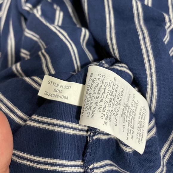 MADEWELL Tee Dress in Epperson Stripe size XXS - Picture 7 of 8